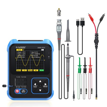 WANGCL TC3 - Testeur ESR d'oscilloscope Portable 3 en 1 Écran TFT 2