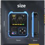 WANGCL TC3 - Testeur ESR d'oscilloscope Portable 3 en 1 Écran TFT 2,4" Mini oscilloscope numérique 1500 mA - Bande passante 200 