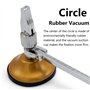 WANGCL Coupe-trou circulaire pour verre de 600 mm - Pour couper des cercles - Réglable - Avec échelle de diamant