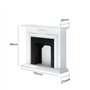 WANGCL maison de poupées cheminée blanche Mini cheminée 1/12 accessoires de maison de poupée meubles de maison de poupées en boi