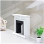 WANGCL maison de poupées cheminée blanche Mini cheminée 1/12 accessoires de maison de poupée meubles de maison de poupées en boi