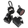 WANGCL Lot de 2 relais de démarrage de compresseur 3 broches 15 Ohm + 2 protecteurs de surcharge de compresseur 1/4 HP pour répa