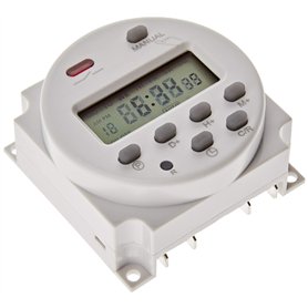 7 Days Timer Module Écran LCD programmable DC12 V 16 A 28 programmes