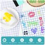 Lya Vinyl Papier Transfert pour Vinyle Adhesif - 30 x 457cm Grille Bleue Papier Transfert Vinyle for Cricut, Silhouette Cameo, P