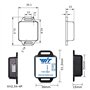 【Inclinomètre à vibrations 9 axes WT901C-232】 Accélération haute stabilité + gyroscope + angle (précision XY 0,05 °) + boussole 