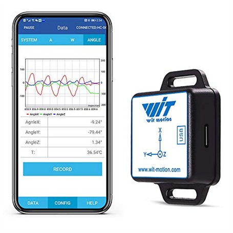 [Accéléromètre Bluetooth + Inclinomètre] BWT901CL MPU9250 Gyroscope 9 axes haute précision + angle (précision XY 0