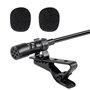 Microphone USB, Gyvazla omnidirectionnel condensateur Lavalier Clip On Mic pour ordinateur, ordinateur portable, podcast, interv