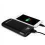 Doshin Chargeur Portable 12000mAh Batterie Externe 2 USB Ports avec Affichage Numérique LCD et LED Torch Power Bank pour iPhone,