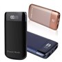 Doshin Chargeur Portable 12000mAh Batterie Externe 2 USB Ports avec Affichage Numérique LCD et LED Torch Power Bank pour iPhone,