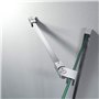 Barre de renfort pour porte de douche par M-Home en acier inoxydable