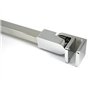 Barre de renfort pour porte de douche par M-Home en acier inoxydable, 50 cm, pour panneau de verre sans cadre de 6mm à 10mm d’ép
