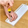 KINDPMA Vis Autotaraudeuse M2 800PCS Vis Assortiment Kit Vis à Tête Plate Vis à Bois Inox Vis Autoforeuse Bois Plastique Métal M