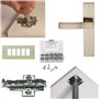 KINDPMA Vis Autotaraudeuse M2 800PCS Vis Assortiment Kit Vis à Tête Plate Vis à Bois Inox Vis Autoforeuse Bois Plastique Métal M