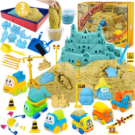 ESSENSON Sable Magique - 3lbs de Sable Avec 2 Couleurs