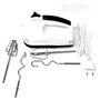 SQUADO Batteur électrique 180 W mixeur 7 vitesses pétrisseur double fouet, en acrylonitrile butadiène styrène