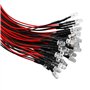 RUNCCI-YUN 50Pcs diode électroluminescente,lumière pré-câblée, LED voiture voiture jouets diode électroluminescente