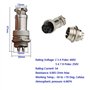 RUNCCI-YUN 8pcs 5 A 16 mm 4 broches/ 5 Pins/ 8 Pins/L'aviation connecteur Plug+ 8 pcs en caoutchouc capuchon de protection (méta