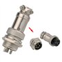 RUNCCI-YUN 8pcs 5 A 16 mm 4 broches/ 5 Pins/ 8 Pins/L'aviation connecteur Plug+ 8 pcs en caoutchouc capuchon de protection (méta