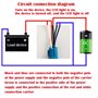 CESFONJER 2 Pcs 12V Verrouillage Bouton-poussoir | LED Démarrage Bouton | ON/OFF Commutateur Bouton Auto-bloquant en Acier Inoxy