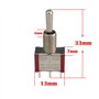 CESFONJER 10 Pièce Mini Interrupteur à Bascule, AC 125V 6A / 250V 2A 3 Pin SPDT ON-Off-ON 3 Broches 3 Position SPDT Interrupteur