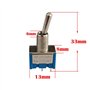 CESFONJER 10 Pièce Mini Interrupteur à Bascule, AC 125V/6A, 250V/3A 2 Pin SPDT ON-Off 2 Broches 2 Position SPDT Interrupteur a B
