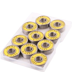 CESFONJER 10 PCS roulements à Billes sans frottement ABEC 9 pour Patins à Roues alignées