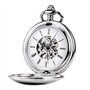 Treeweto Montre de Poche Mécanique pour Homme - Roman Numérique avec Chaîne Antique Boîte Cadeau