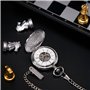 Treeweto Montre de Poche Mécanique pour Homme - Roman Numérique avec Chaîne Antique Boîte Cadeau