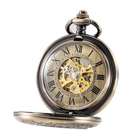 TREEWETO Montre de Poche Automatique Mécanique pour Homme Garçon