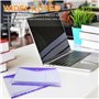 Lot de 12 Pochette Plastique A4,Pochettes Perforées Extensibles, Porte-Documents Avec Fermeture à Pression,6 Couleurs