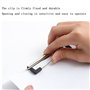 12 Pinces à Presse-papiers, Clipboard Clips Métalliques avec Trou de Suspension Rétractable, Clips de Fixation avec pour Bureau,