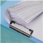 12 Pinces à Presse-papiers, Clipboard Clips Métalliques avec Trou de Suspension Rétractable, Clips de Fixation avec pour Bureau,
