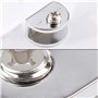 8 Pcs Pince à Verre, Pince à Verre Pince Support, Alliage de Zinc Fixations Réglable Support, pour Tablettes en Verre de 6-10 mm