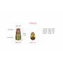 RIVERWELD Corps de Collet Diffuseur de Gaz Compact 17GL332 10N24S 2,4mm Coupelles-Buses en Quartz Transparent #10 16mm Buses D'a