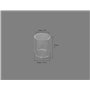 RIVERWELD Corps de Collet Diffuseur de Gaz Compact 17GL332 10N24S 2,4mm Coupelles-Buses en Quartz Transparent #10 16mm Buses D'a