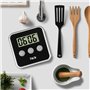 FanJu FJ231 Minuterie de Cuisine Numérique avec Grand Affichage Numérique / Alarme Forte / Dos Magnétique / Stand Pliable / Opér