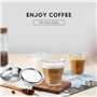 Sesama Capsules de café rechargeables en acier inoxydable compatibles avec machines Senseo HD6592 et HD7801