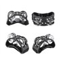Tambourin à pied instrument de musique à percussion pour bras et pieds (noir, 1pc)