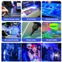 Eleganted 100W Lumiere Noire LED 365-370nm Projecteur LED UV Extérieur,Black light IP66 Etanche Lumière Noire Ultraviolet pour S