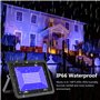 Eleganted 100W Lumiere Noire LED 365-370nm Projecteur LED UV Extérieur,Black light IP66 Etanche Lumière Noire Ultraviolet pour S