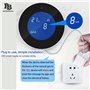 Détecteur de Gaz Connecté WiFi Intelligent, Détecteur de Fuite de Gaz Naturel/Méthane/GPL/Carbone, Écran LCD, Alarme 85dB, Compa