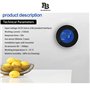 Détecteur de Gaz Connecté WiFi Intelligent, Détecteur de Fuite de Gaz Naturel/Méthane/GPL/Carbone, Écran LCD, Alarme 85dB, Compa