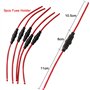 FULARR® 125Pcs 6X30mm Professionnel Voiture Fast-Souffler Verre Tube Fusible Kit: 100Pcs Verre Tube Fusible + 20Pcs Fusible Sièg