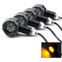 SFONIA 4pcs Indicateurs De Moto 13LED Clignotants Lumières 12V Étanche Indicateur De Roulement Clignotant Universel pour Moto Sc