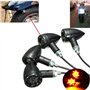 SFONIA 4pcs Indicateurs De Moto 13LED Clignotants Lumières 12V Étanche Indicateur De Roulement Clignotant Universel pour Moto Sc