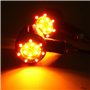 SFONIA 4pcs Indicateurs De Moto 13LED Clignotants Lumières 12V Étanche Indicateur De Roulement Clignotant Universel pour Moto Sc