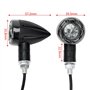 SFONIA 4pcs Indicateurs De Moto 13LED Clignotants Lumières 12V Étanche Indicateur De Roulement Clignotant Universel pour Moto Sc