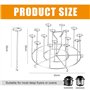 mongtsamz Grille Air Fryer, Acier Inoxydable Grille pour Air Fryer Réutilisable Supports de Friteuse à Air Comprimé 16x16x10CM A