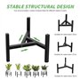 jinminamz Support Pour Plantes Réglable，Pot De Fleurs Porte - Plantes Porte - Fleurs Tabouret En Fer Adapté Pour Les Pots De 20 