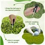 duozoanz Ramasse Balle Golf, Tee de Golf Marqueur Balle Golf, Mini Tee Golf Plastique Tapis Mesure Accessoire Mini Outil Leger P
